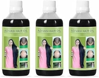 3 In 1 Original Adivasi Hair Oil 300 ML Ayurvedic Adivasi Hair Oil With Ayurvedic hubs 100 ml Each(Pack Of 3)