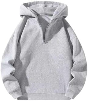 The Modern Soul Half Zipper Solid Hoodie for Men | Sweatshirt for Men