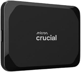 Crucial X9 4TB Portable External SSD - Up to 1050MB/s, External Solid State Drive, Works with PlayStation, Xbox, PC and Mac, USB-C 3.2 - CT4000X9SSD902