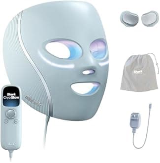 Shark CryoGlow LED Face Mask (FSA/HSA Eligible*) with Under-Eye Cooling, Anti-Ageing & Blemish Repair