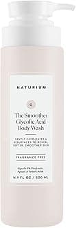 Naturium The Smoother Glycolic Acid Exfoliating Body Wash, Soft & Smoothing Cleanser, 16.9 oz
