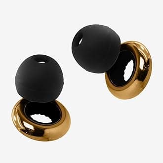 ONOMIE Experience Plus Earplugs Premium Sound Ear plugs Adjustable Noise Reduction Earplugs Loop Travel-Friendly Sound Earplugs (Gold)