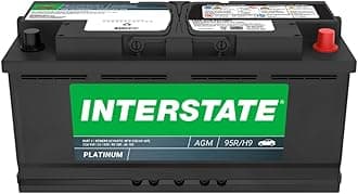 Interstate Batteries Automotive Battery 12V 100Ah (Group Size H9, 95R) 950CCA SLI AGM Automobile Replacement Battery for Cars, SUVs, Sedans, Trucks (MTX-95R/H9)