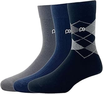 Peter England Men's Cotton Quarter Length Socks (Pack of 3) White, Dark Grey, Black
