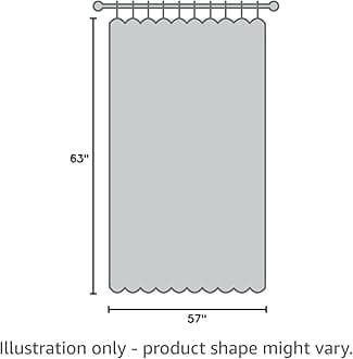 Deeprove Gold Lace Curtains 63 Inch Length 2 Panels Set for Bedroom, Knitted Sheer Floral Antique Vintage Shabby Chic Window Treatment Drape Pair for Farmhouse Christmas Decor, Rod Pocket W57 x L63