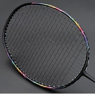Super Light 8U Full Carbon Fiber Badminton Rackets with Bags String Professional Racket Strung(D)