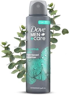 Dove Men+Care Antiperspirant Deodorant Spray, Eucalyptus & Birch, Plant-Based...