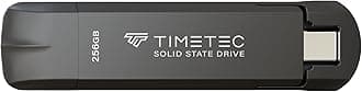 Timetec 256GB Pro Portable USB 3.2 Gen 2 Type-C/Type-A SSD Read Speed 1000MB/s Solid State Drive Stick for iPhone 15/Android/Tablet/Windows/Mac