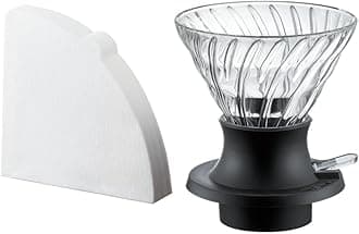 V60 Immersion Switch Coffee Dripper 02 – Hybrid Pour Over & Immersion Brewer, Heatproof Glass, Adjustable Extraction