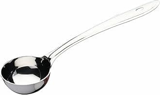 Stainless Steel Heavy Gauge Plus Extra Deep Ladle | Super Glow Finish | Odour Free | Best for Serving & Pouring Gravy | Milk & Soup Ladle | Versatile Ladle (Size 28.5Cm | Multicolor)