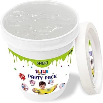 SNEKI (1 Kg Clear Slime) Fruit Scented Big Slimy Slime Gel Jelly Putty Toy Slime Bucket kit Set Toys for Girls Boys Kids Slime Toy Gift