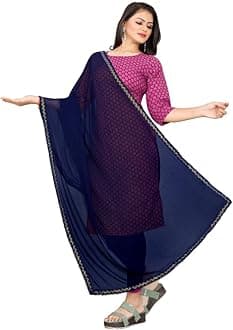 Dupatta for Women | Universal Size Scarf for Women | Stylish Printed Chunni | Soft & Skin-Friendly Stole/Lace Cotton Dupatta for Girls with Tassel Work | Comfortable for All Sessions