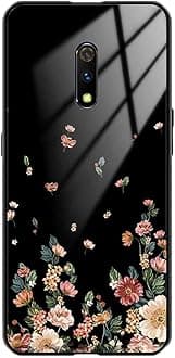 NDCOM for Oppo K3 Back Cover Flowers Girly Printed Glass Case