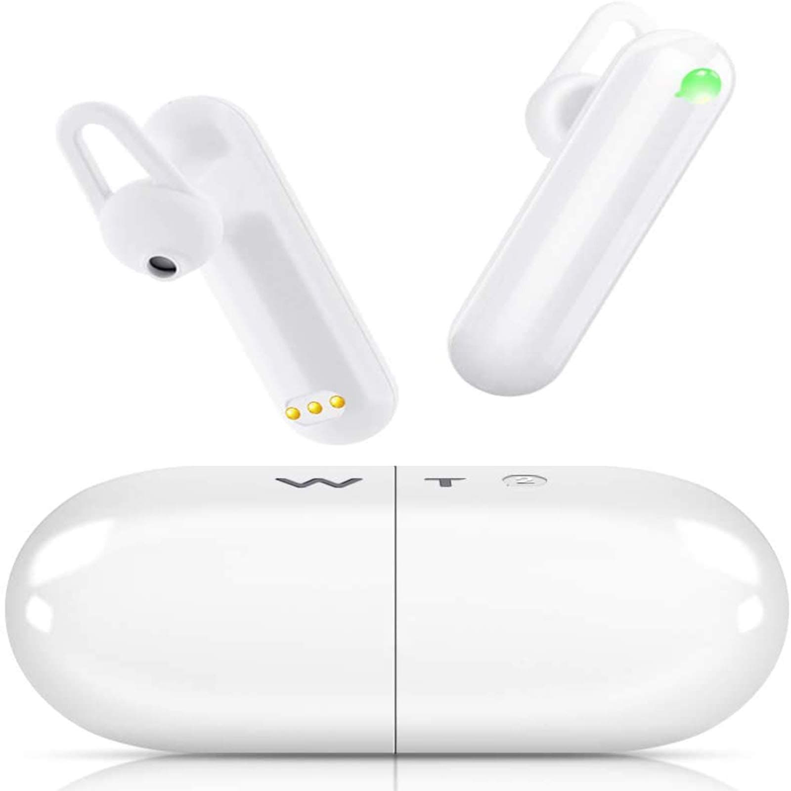 Language Translator Device - Supports 40 Languages & 93 Accents, Instant AI Voice Translator Earbuds with Offline Translation, Wireless Bluetooth Translator Earbuds with APP for iOS & Android