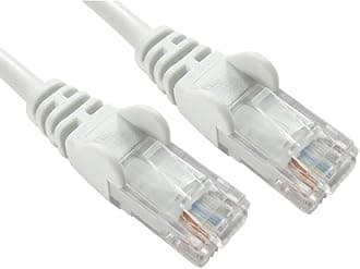 World of Data - 25m WHITE Network Cable - CAT5e - RJ45 - Ethernet - Patch - LAN - Router - Modem - 10/100 100 PACK