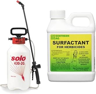 Solo 430-2G 2-Gallon Farm and Garden Sprayer with Nozzle Tips for Multiple Spraying Needs & Southern Ag Surfactant for Herbicides Non-Ionic, 16oz, 1 Pint
