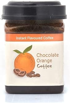 HETALS HOMEMADE Premium Instant Coffee | CHOCOLATE ORANGE COFFEE | DESSERT COFFEE | 250 GM | Prepares 20 Cups | Creamy Dalgone coffee premix | Enjoy Hot or cold