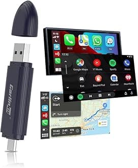 Carlinkit Upgraded 2-in-1 Wireless Stick, MINI SE PRO, Wireless CarPlay Adapter & Android Auto, Built-in Bluetooth 5.4, WiFi 6, Arm A7 Processor, Low Power Consumption (Dark Blue)
