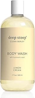 Body Wash with Hyaluronic Acid for Optimal Skin Hydration 17oz (Lemon Cream)