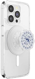 Phone Grip Compatible with MagSafe, Phone Holder, Wireless Charging Compatible - Peacock Saucer