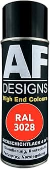 Alex Flittner DesignsRust Protection Paint 4-in-1 RAL 3028 Pure Red Metal Protective Paint Spray Rust Protection Paint Spray Can