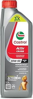 - Activ CRUISE 20W-50 4T Engine Oil with Synthetic Technology for Bajaj Pulsar Bikes (1.2L) |3X Protection with Actibond Technology | Engine Protection for Bikes | API SN and JASO MA2
