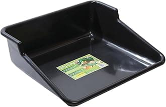 Tidy Tray, Durable One Piece Potting Tray for Mixing, Growing and Potting, 24.5”x22”x8” (Black)
