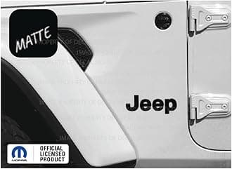 Decal Mods Fender Jeep Fender Flat Overlay Decal Graphic fits Jeep Wrangler JL/JT (2018-2024) (Set of 2) Black Matte CBM | SJ8Z3