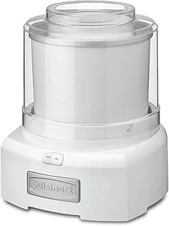 Ice Cream Maker, 1.5 Quart Double Insulated, Sorbet and Frozen Yogurt Maker, Ready in 20 Minutes, ICE-21P1, White