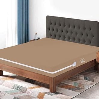 Waterproof Mattress Protector with Zipper Chain, King Size (78x72 Inches)_with 10 Inch Drop Beige, Zippered Mattress Encasement, Bed Cover, Six-Sided Edenwald Waterproof Mattress Protector