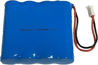3.7V 10000mAh 4 Cell Lithium ion 18650 37.0Wh Rechange Battery Pack with 2 Pin MTA-100 Connectors