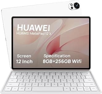 HUAWEI MatePad 12 X - 12" Tablet, 2.8K FullView Display, Large battery, Super Charge, Wifi, 8GB+256GB, HUAWEI Glide Keyboard, Professional GoPaint APP, White