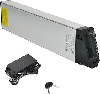 36V 10.4Ah Folding Ebike Lithium Ion Battery 36 Volt Built in Electric Bike Batteries Pack with Charger BMS 20A for 500w 750w Motor Foldable Electric Bike Batteries