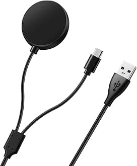 2 in 1 Glaxy Watch Charger and USB C Charging Cable Compatible with Samsung Galaxy Watch 5/4/4 Classic/3/Active 2/Active and Samsung Galaxy S22/S21/S20/S10/Note 20/10/9/8
