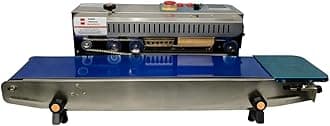 - Sonic Industries FR900 Horizontal Band Sealer | 220V Voltage | capacity 2kg | Sealing Width 8-10mm | Speed Up to 12m/min | Ideal for Food Packets, Vacuum Bags, Plastic Covers, Pouches