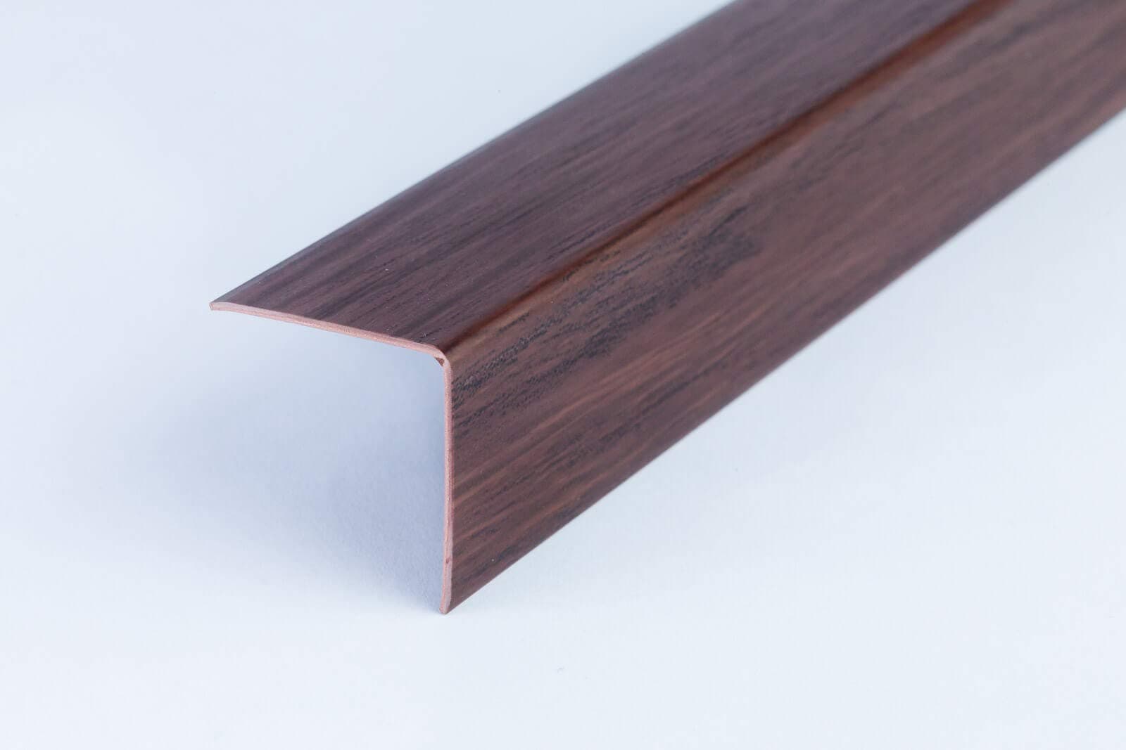 Wood Effect Plastic PVC Corner 1M Angle Trim Wall Corner Guard Edge Protector TMW Profiles (20mm x 20mm x 1M, Venge)
