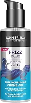 John FriedaFrizz Ease Dream Curls Fast Absorbing & Nourishing Curl Crème Oil for Soft & Defined Curls 100 ml for Wavy & Curly Hair