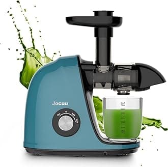 JocuuJuicer, Slow Masticating Juicer Machine Easy to Clean, Cold Press Juicer Extractor with Soft/Hard Two-Speed, Quiet M.
