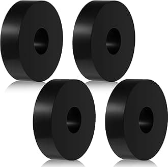 Rubber Isolation Pads Thick Rubber Washers 1.5 Inch OD 0.5 Inch ID 0.4 Inch Thick Mechanical Vibration Damping Pads Anti Vibration Isolation Pads Rubber Isolator Washer (4 Pcs)