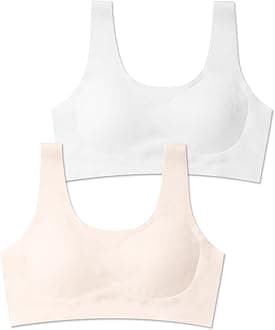 Training Bras for Girls 10-16 Sports Seamless Bra with Removable Padding Bras