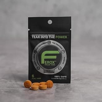 - Ferox Fuel Catalyst for Trucks | Heavy-Duty Fuel Treatment for Diesel & Gas | Optimize Power, Reduce Waste | Treats Large Tanks | 1 Tab = 50 GAL | Works in All Engines
