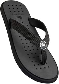 Neeman's Eco Flip Flops for Men | Comfortable Outdoor Indoor Fashionable Slippers for Boys | Rubber Flat Slip On Flexible | Everday Comfort | Lightweight Soft Chappal