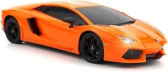 QUN FENG RC Car 1:18 Lamborghini Aventador Radio Remote Control Cars Electric Car Sport Racing Hobby Toy Car Grade Licensed Model Vehicle for Kids Boys and Girls Best Gift (Orange)