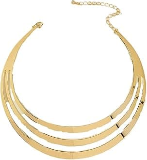 Gold Necklaces for Women Chunky Gold Silver Choker Necklace Statement Egyptian Jewelry for Women Men Gold Costume Jewelry Sets Accessories Gift