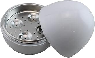 Microwave Egg Boiler Cooker Hard or Soft Boiled Eggs BPA Free Cook Up To 4 Eggs In Minutes Food-Grade White