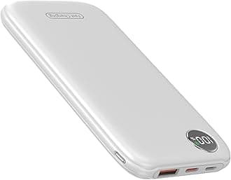 Power Bank Fast Charging 22.5W, Ultra Slim Portable Charger USB C 10000mAh, Travel Powerbank for iPhone 11 12 13 14 15 16 Samsung Google Android etc, DC Lightweight Battery Pack Phone Charge