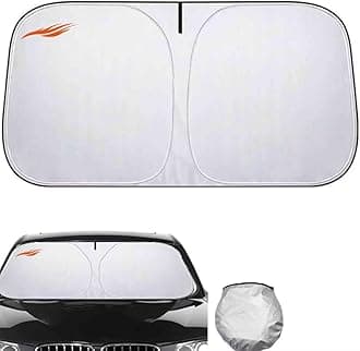 windscreen sun shade Compatible with Toyota Land Cruiser Prado J150 5-door 2009-2017,windscreen sunshade,sun visor for car windscreen(silver)