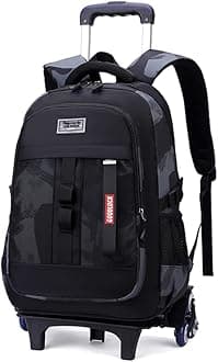 Cat Face 2Pcs Kids Rolling Backpack for Elementary School Carry on Preschool School Bag Bookbag with Wheels for Boys Girls