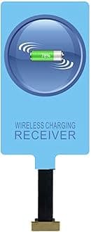 IVY QI Wireless Charging Receiver Adapter with Fast&Smart Microchip Technology for Samsung Galaxy A10/M10/J1/J3/J5/J7/A5/A6/A7/A8/Moto E6 E5 G5 Micro USB Type-A