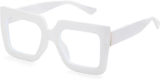 Kursan Oversized Square Black Glasses for Women Men Big Frame Blue Light Blocking Glasses Fashion Eyeglasses